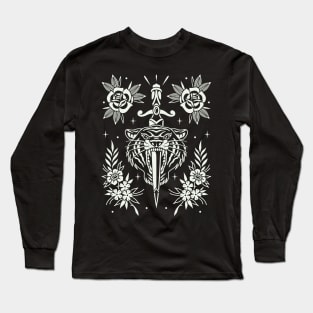 Frame tattoo pattern Long Sleeve T-Shirt